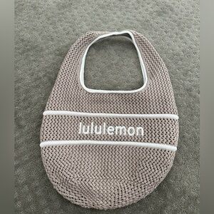 Lululemon Cotton Crochet Shoulder Bag *BRAND NEW SOLD OUT COLOR: NUTMEG & IVORY*